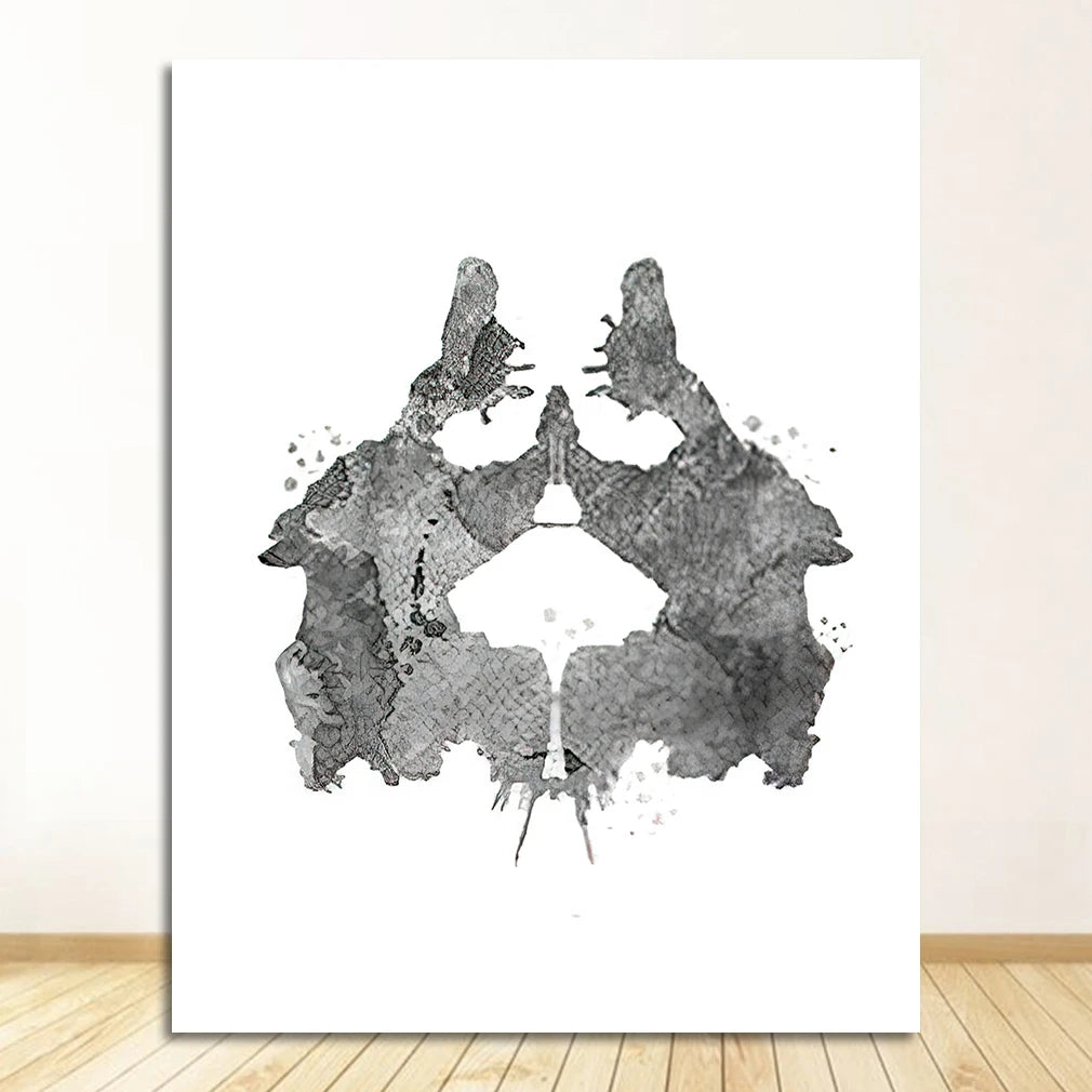 Rorschach Test Canvas Wall Art | Psychologist Gift Print