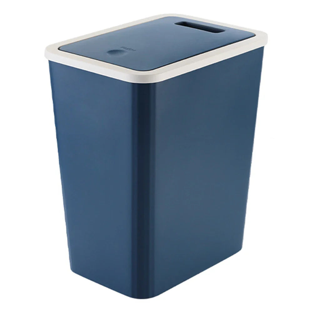 LEENKEA Trash Can with Lid – Large Capacity Bin for Home