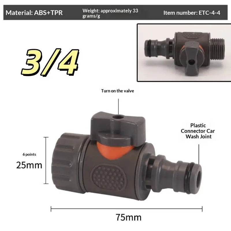 Versatile Water Tank Adapter With Valve PVC/IBC Water Bucket Adapter Quick Installation Rainwater Collection Connector Kit Peaceful Pleasures Health and Wellness B
