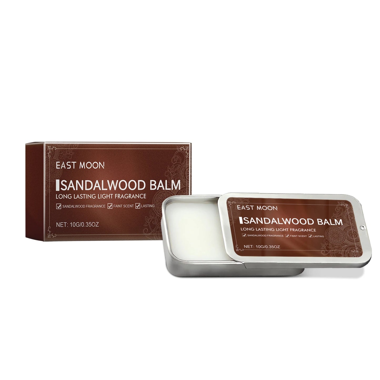 Men's Sandalwood Solid Fragrance Balm | Long-Lasting Scent