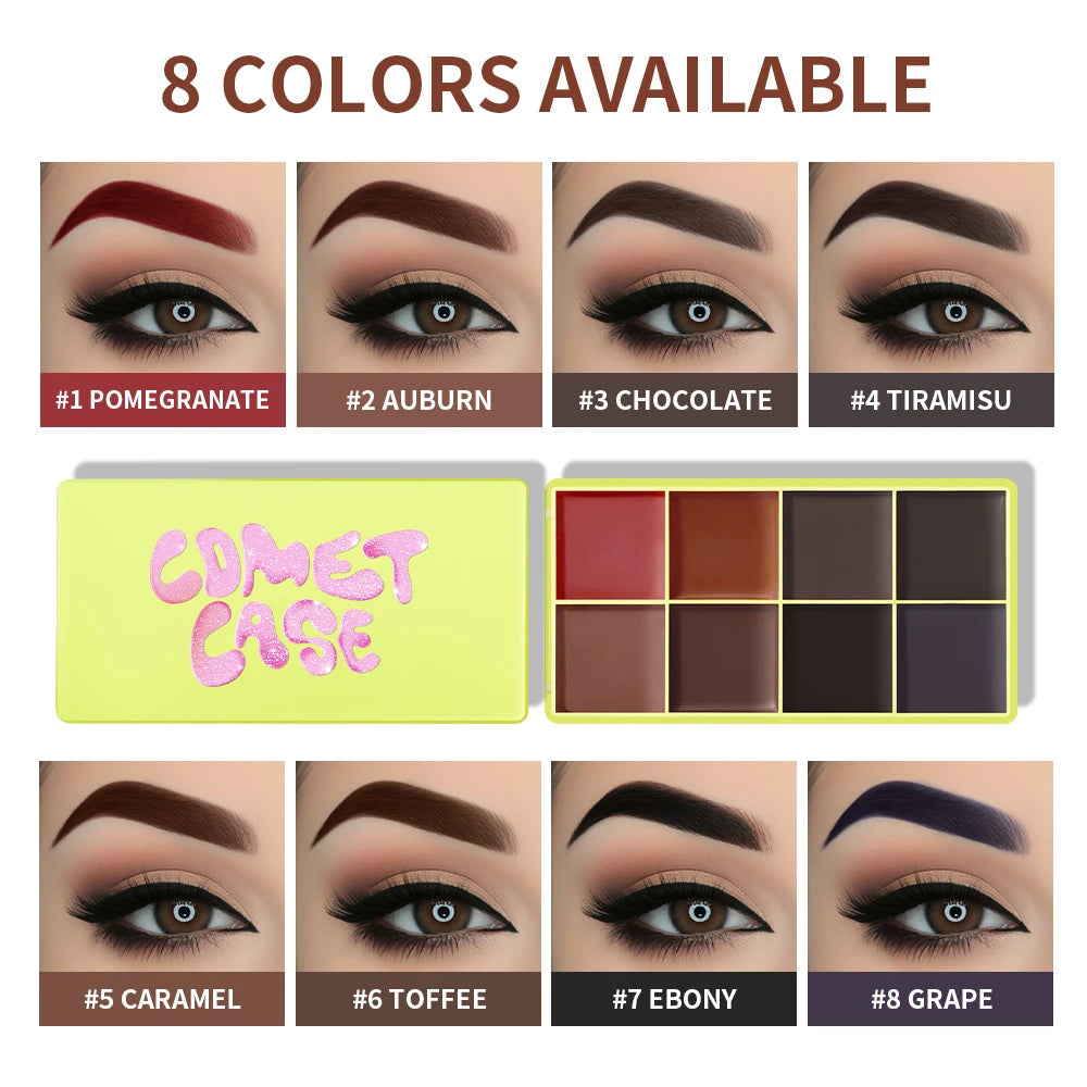 Lakerain 8-Color Cream Highlighter Palette – Blush & Contour