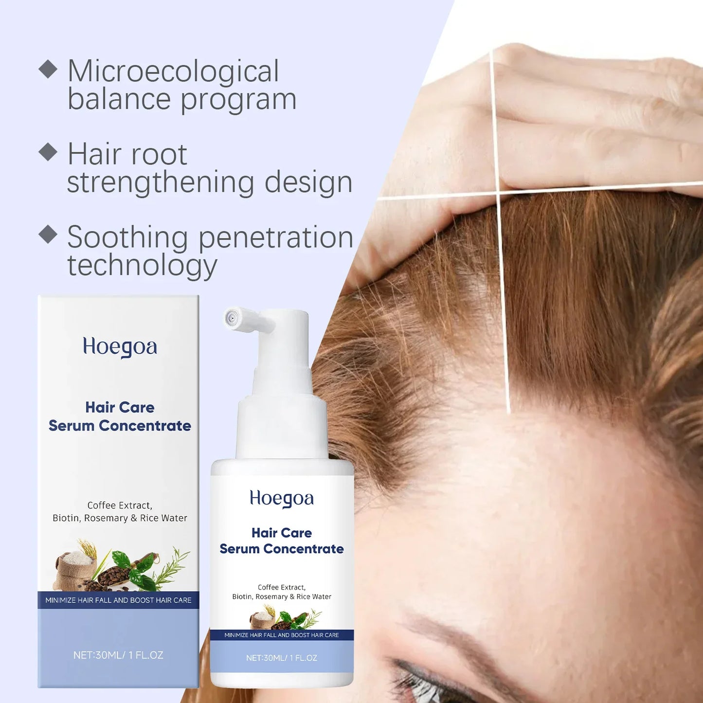 HOEGOA Nourishing Hair Serum – Scalp & Root Moisturizing Spray