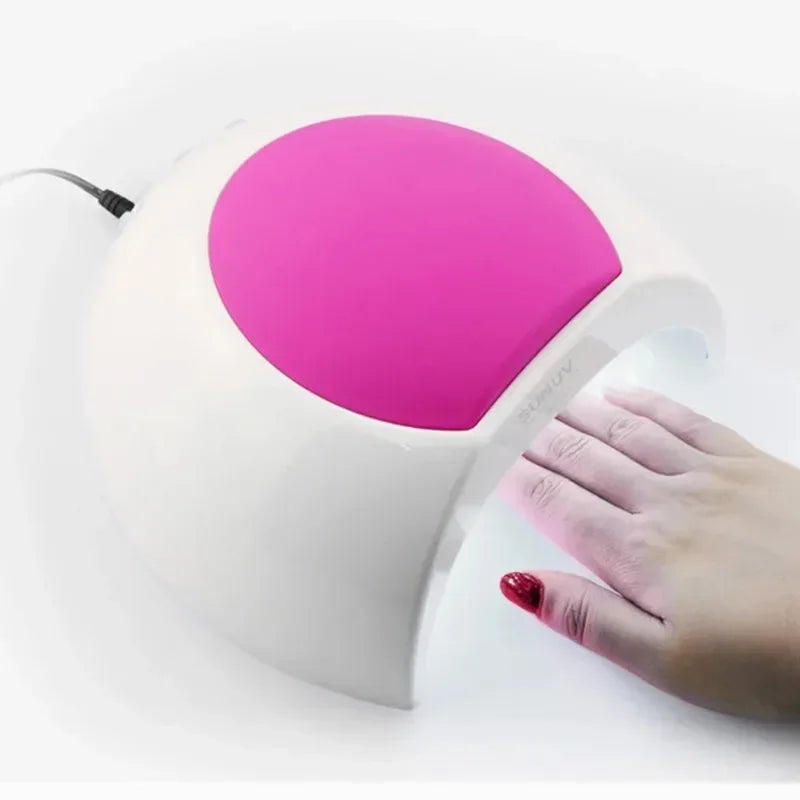 SUNUV 48W Nail Lamp UV Lamp SUN2 Nail Dryer for UVLED Gel Nail Dryer Infrared Sensor with Rose Silicone Pad Salon Use Peaceful Pleasures Health and Wellness
