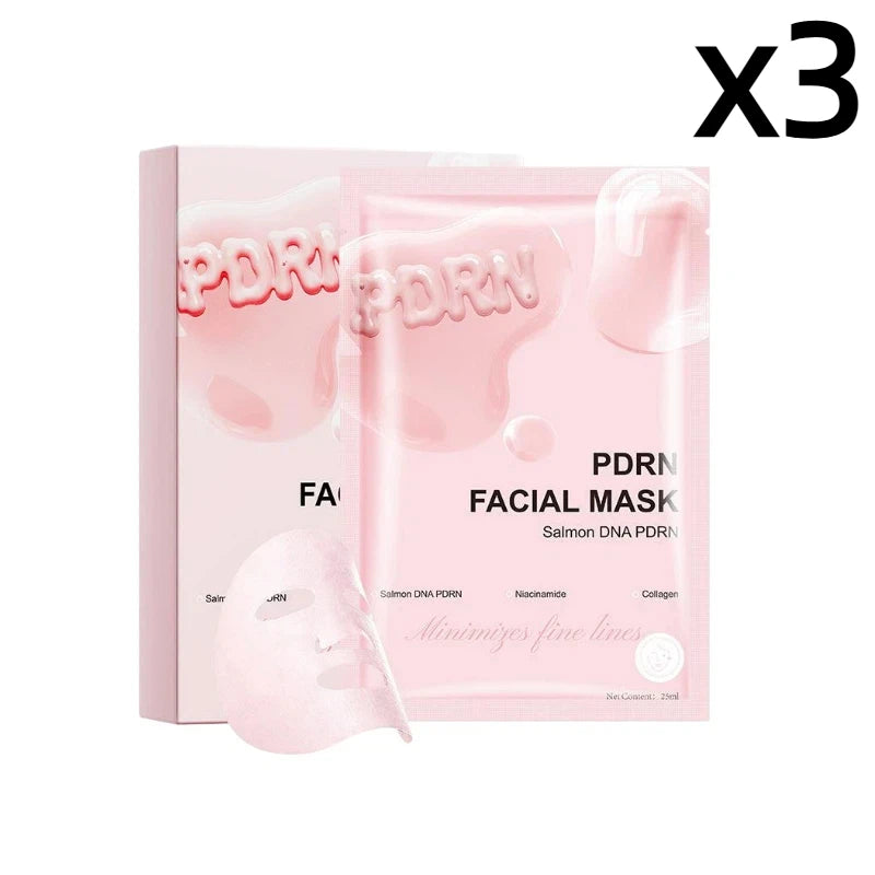 Salmon DNA PDRN Facial Mask Deep Hydrating Moisturizing Firming Collagen Nicotinamide Nourishing Korean Skin Care Face Mask Peaceful Pleasures Health and Wellness 3-BOX