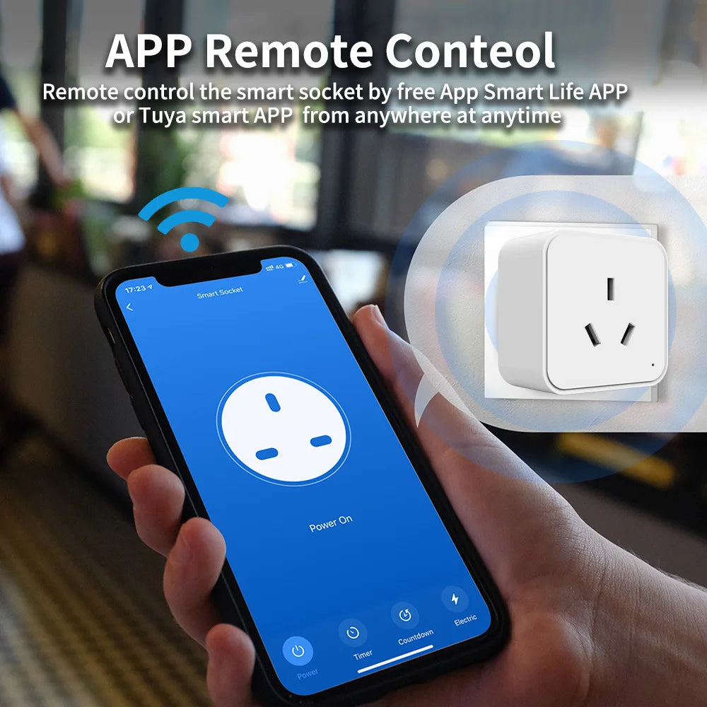 WiFi Smart Socket Power Strips AU Plug Multi-Function Intelligent Outlet with Wireless Remote And Alexa Timing Support Peaceful Pleasures Health and Wellness