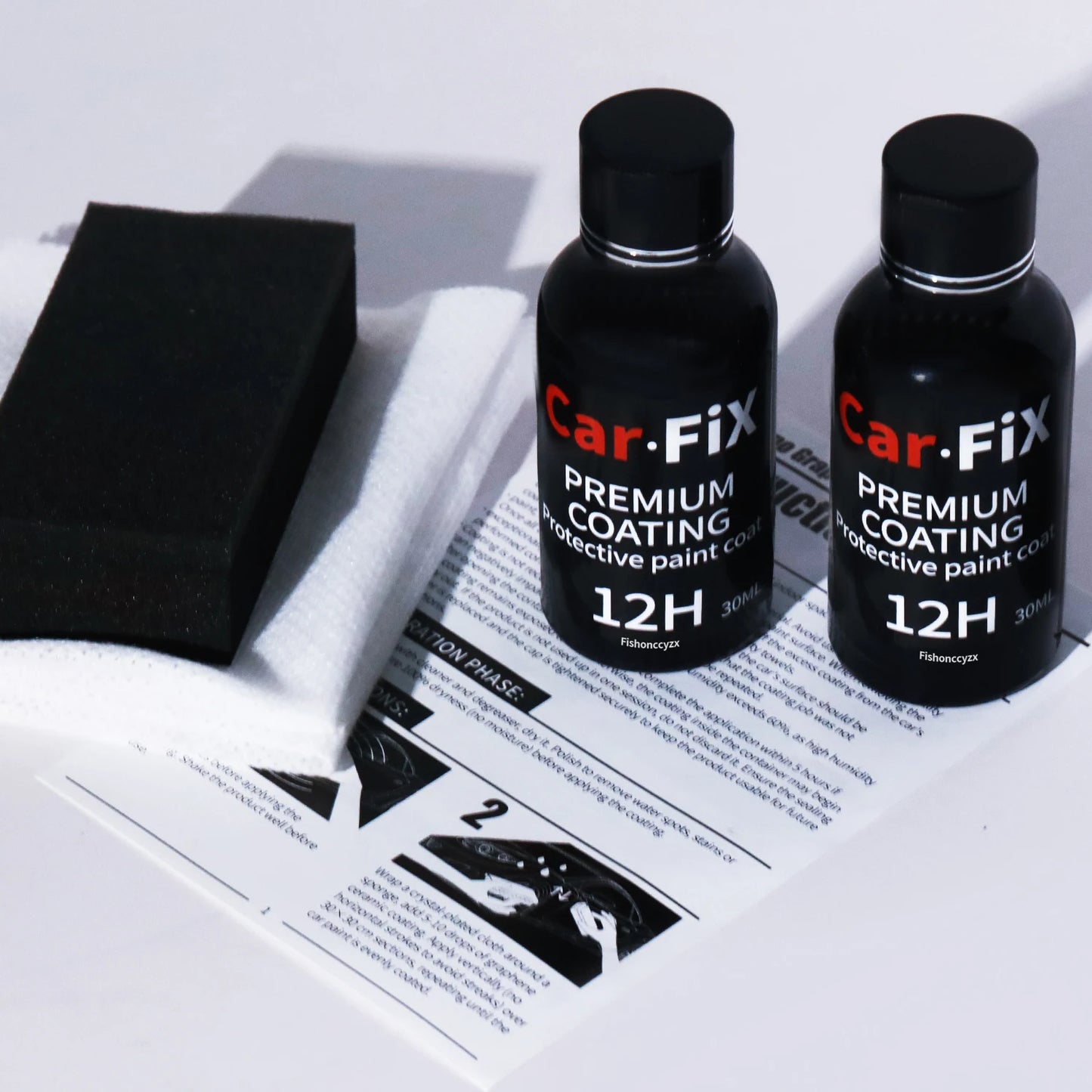 2Pcs 12H Ceramics for Car Polish Liquid Ceramic Coat Hydrophobic Glass Coating Paint Protective Foil Care Anti-scratch Auto Wax Peaceful Pleasures Health and Wellness