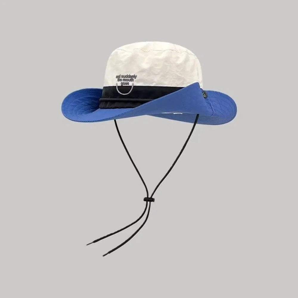 Retro Wide Brim Bucket Hat – Quick-Dry Lightweight Sun Hat