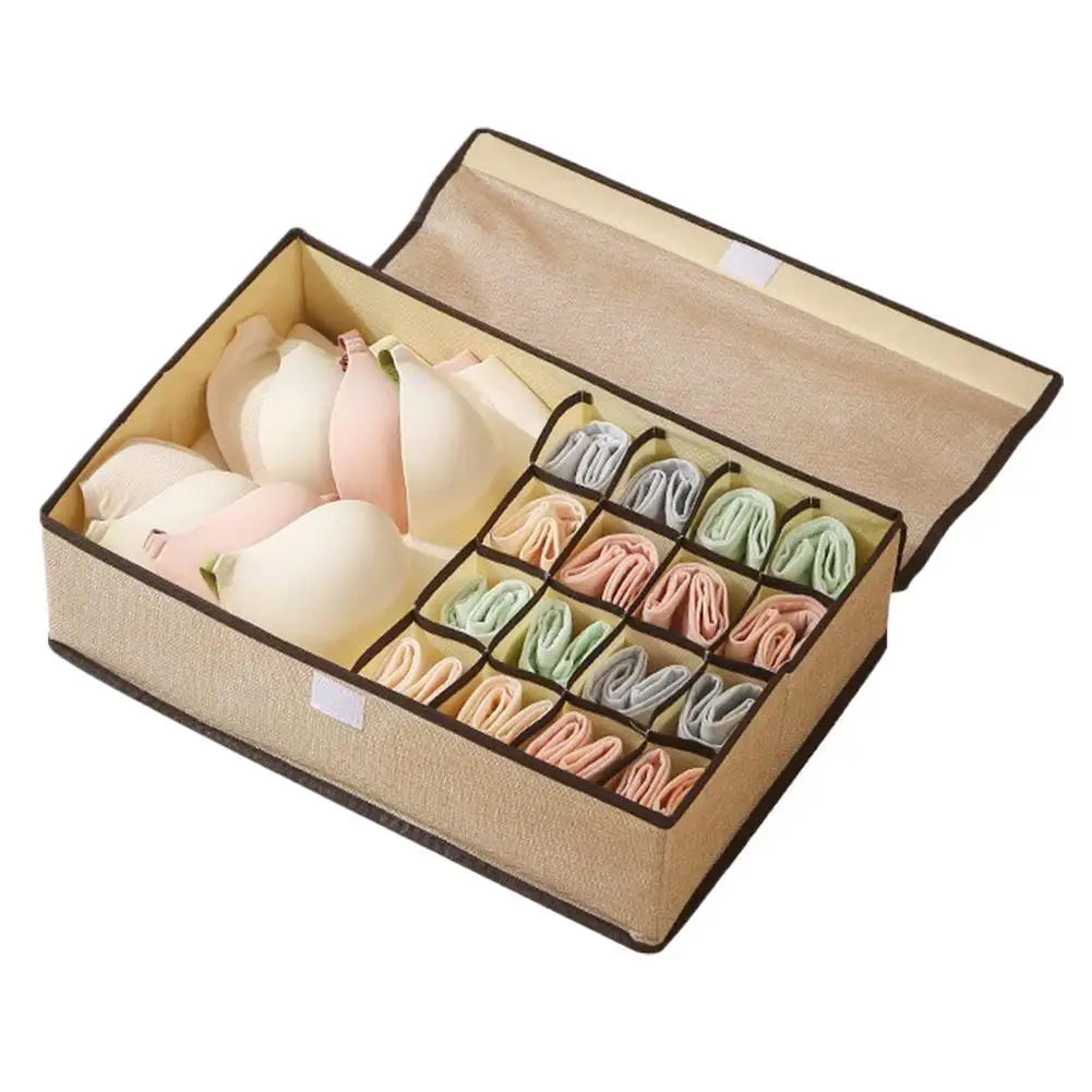 Cabinet Underwear Organizer Drawer Clothes Organizer Boxes Closet Storage Organizer for Underwear Bra Socks Underpants Peaceful Pleasures Health and Wellness Kachi 17 squares