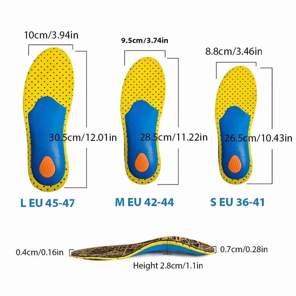 EVA Arch Support Insoles | Breathable Cushion for Men & Women