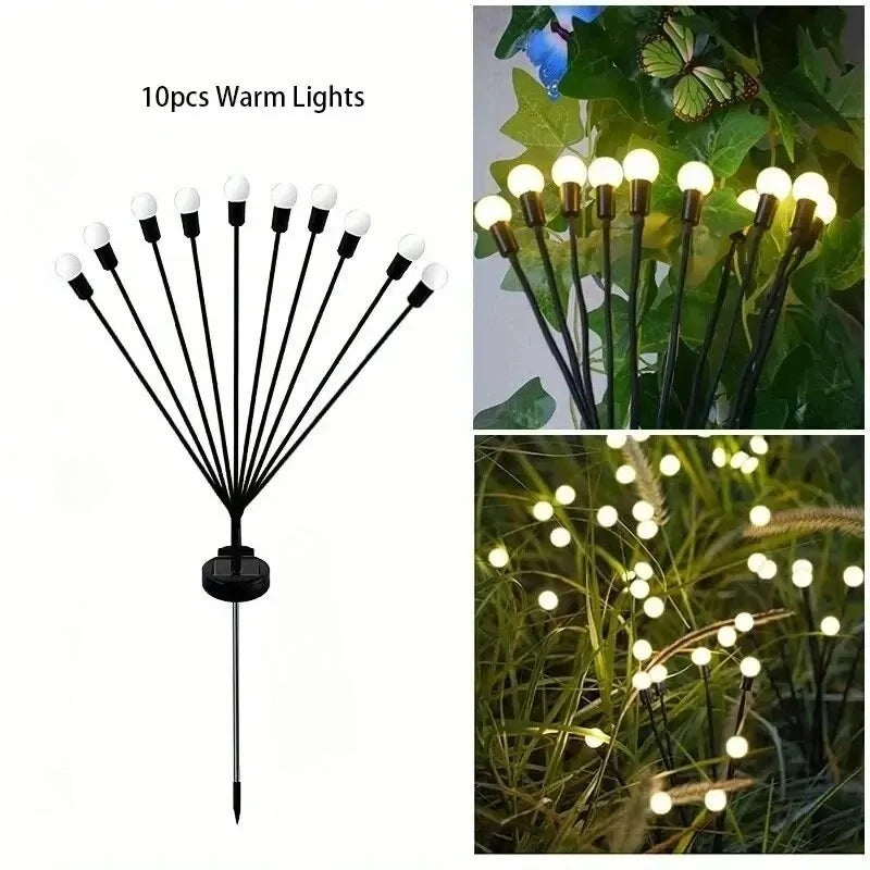 Solar Firefly Garden Lights – Waterproof Outdoor Lawn Decor