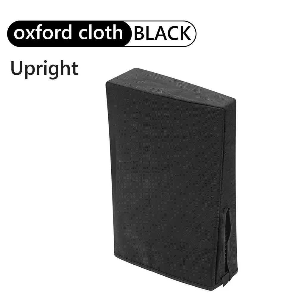 For PS5 Game Console Dust Proof Cover Sleeve Guard Case Waterproof Anti-dust Outer Casing Protective Cover For PS5 Peaceful Pleasures Health and Wellness black