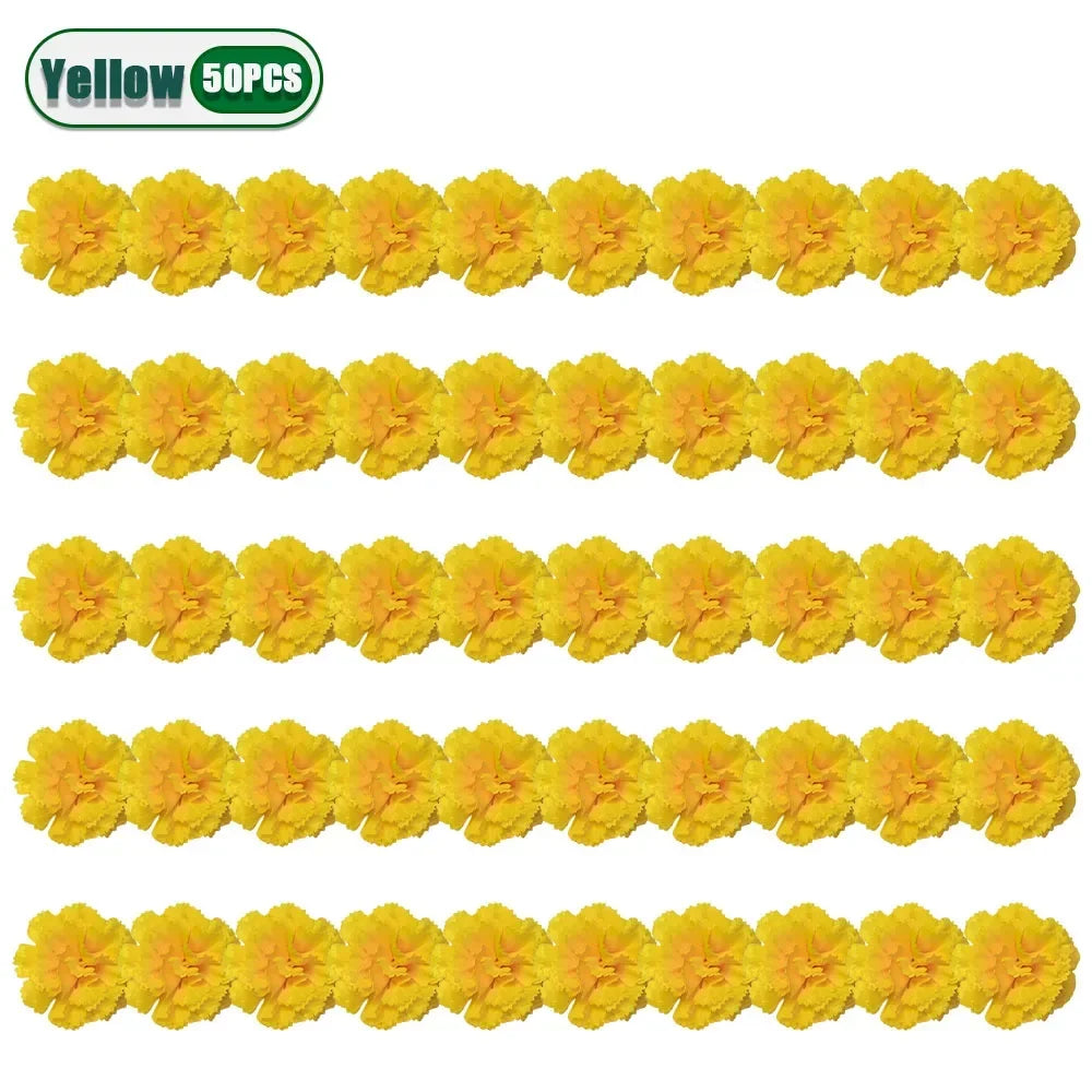 Mexican Marigold Artificial Flowers Garland – Day of the Dead Décor