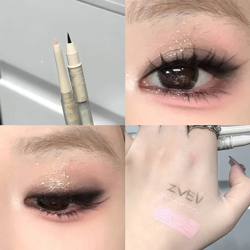 Double-Ended Silkworm Highlighter & Eyeliner Pen | Pearlescent Matte