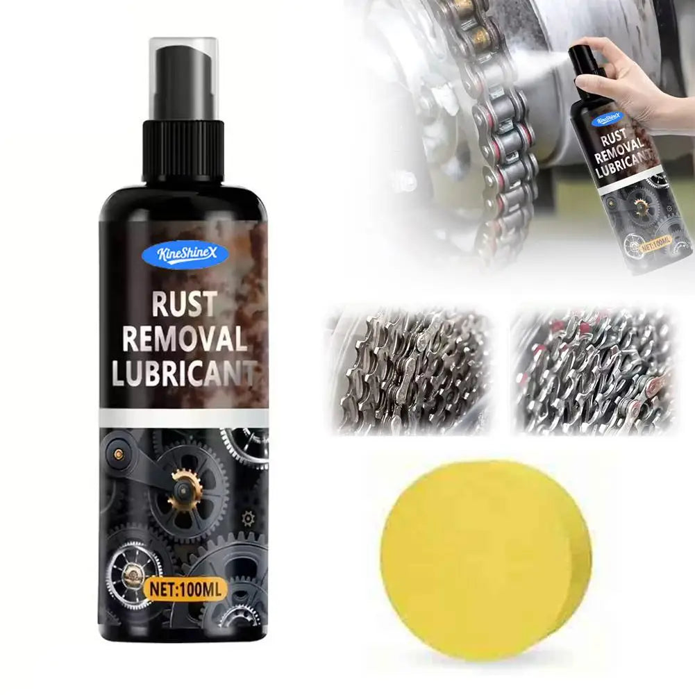100ml + Sponge Automotive car rust remover cleaner, Automobile anti-rust lubricant, Automotive car rust remover cleaner Peaceful Pleasures Health and Wellness 100ml
