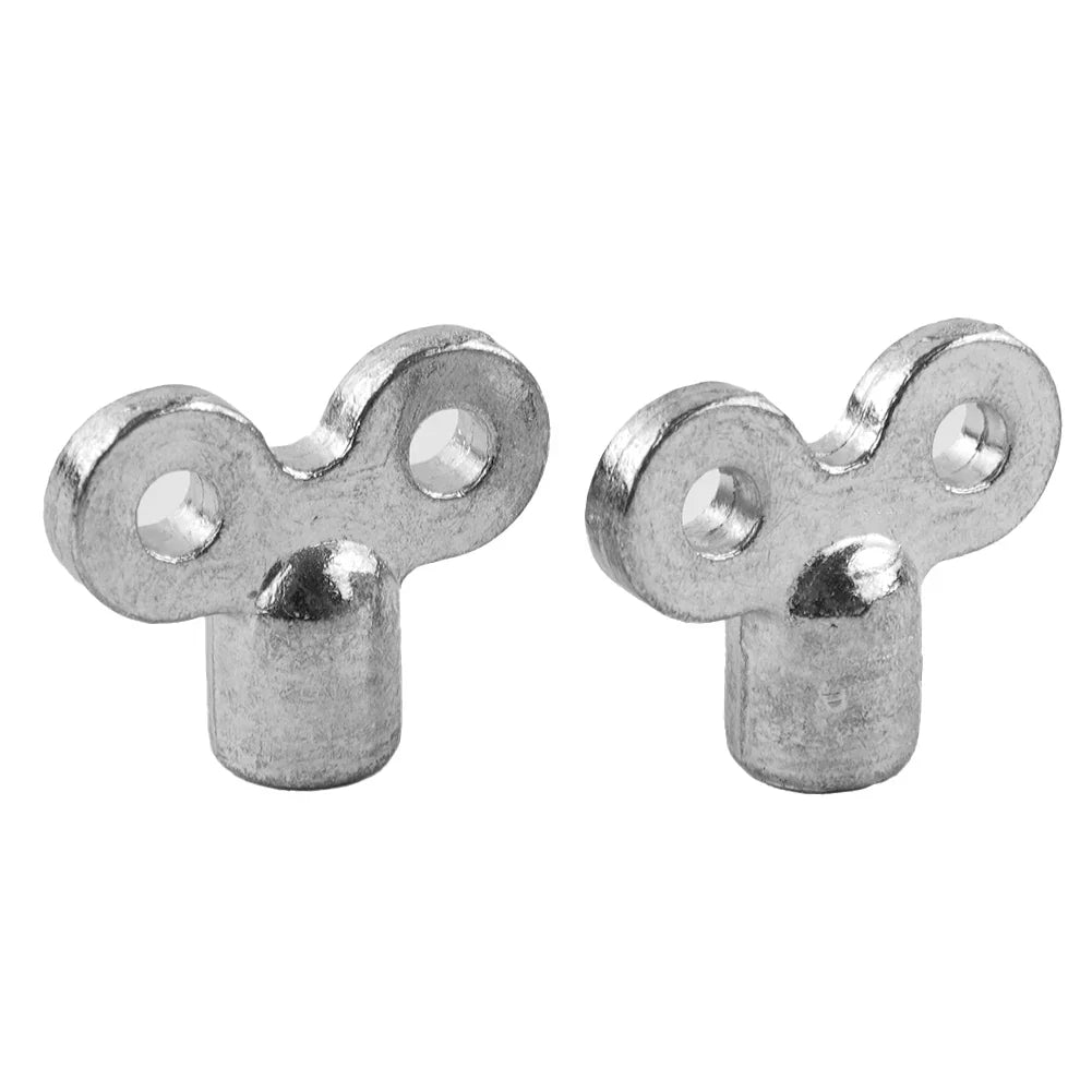 2-Pack Radiator Bleed Key – 5×5mm Zinc Alloy Valve Wrench
