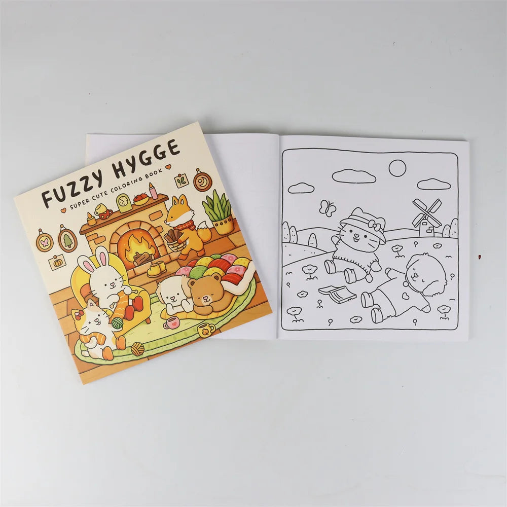 Cute Animals Coloring Book Adults Teens Large Print Easy Patterns