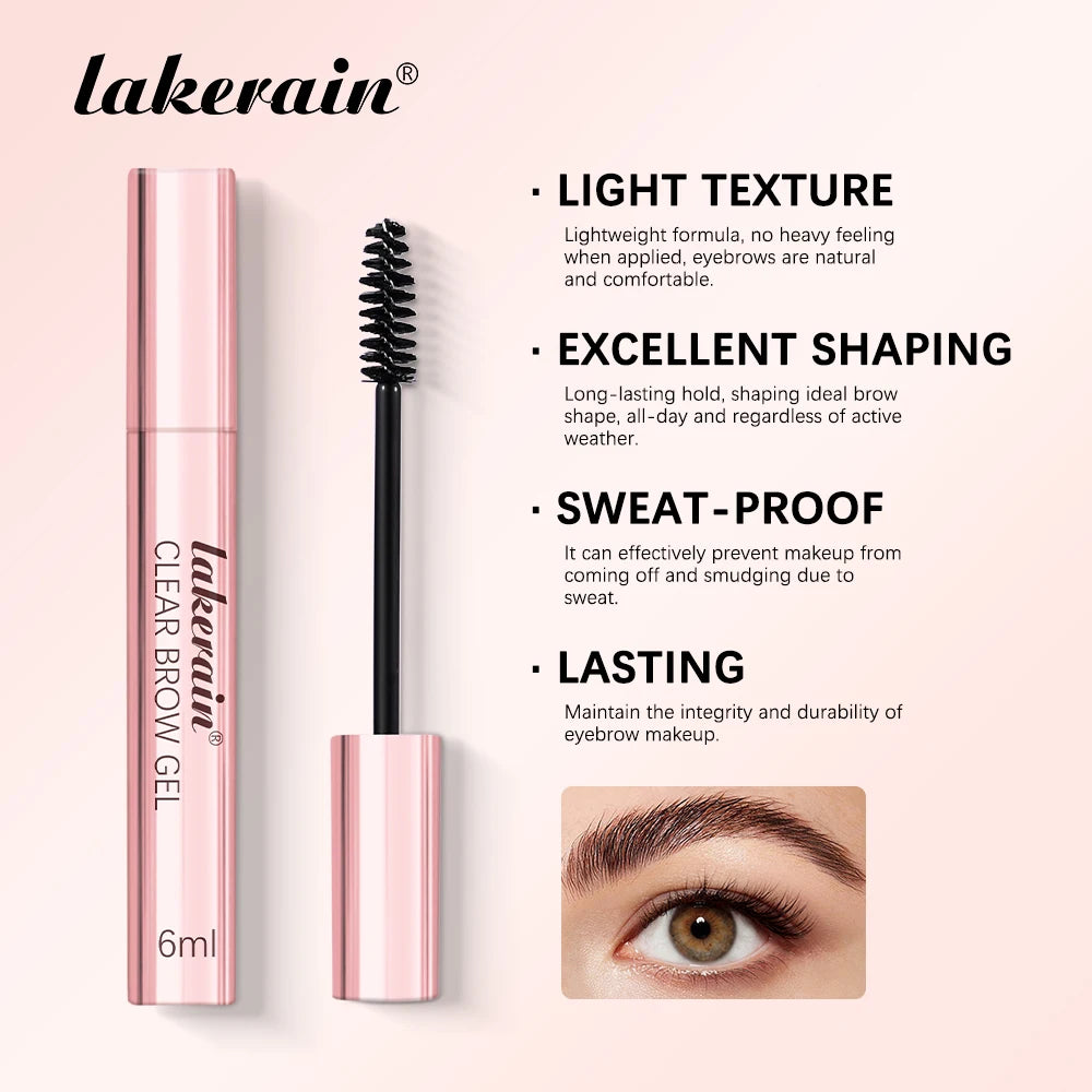 Clear Eyebrow Setting Gel Waterproof & Sweatproof Brow Coat Long-Lasting Non-Fading Transparent Brow Grooming Makeup Peaceful Pleasures Health and Wellness