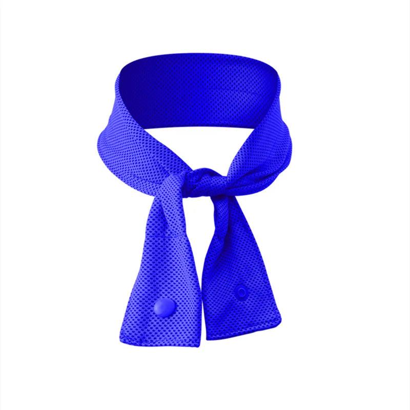 Cooling Ice Scarf Ice Scarf with A Natural Cool Feeling Sweat-wiping Towel Outdoor Ice Belt Sports Headscarf Cooling Cold Towel Peaceful Pleasures Health and Wellness royal blue