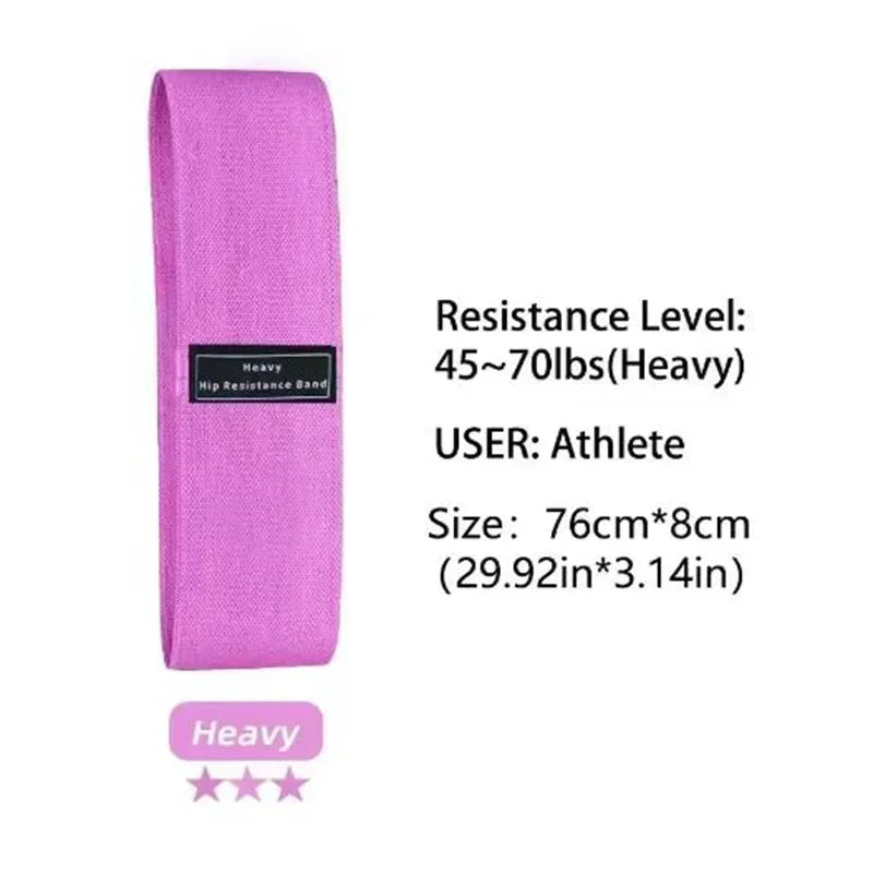 Fabric Resistance Hip Booty Bands Glute Thigh Elastic Workout Squat Circle Stretch Fitness Strips Loops Yoga Gym Equipment 3Pcs Peaceful Pleasures Health and Wellness PURPLE