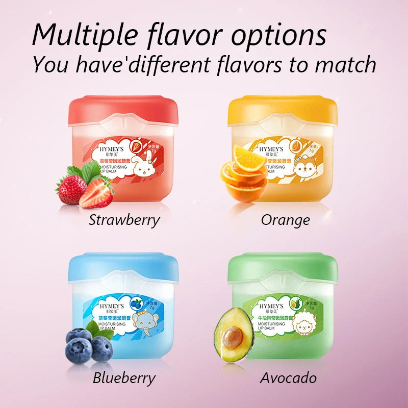 SADOER 6-Piece Fruit Lip Balm Set – Moisturizing & Nourishing