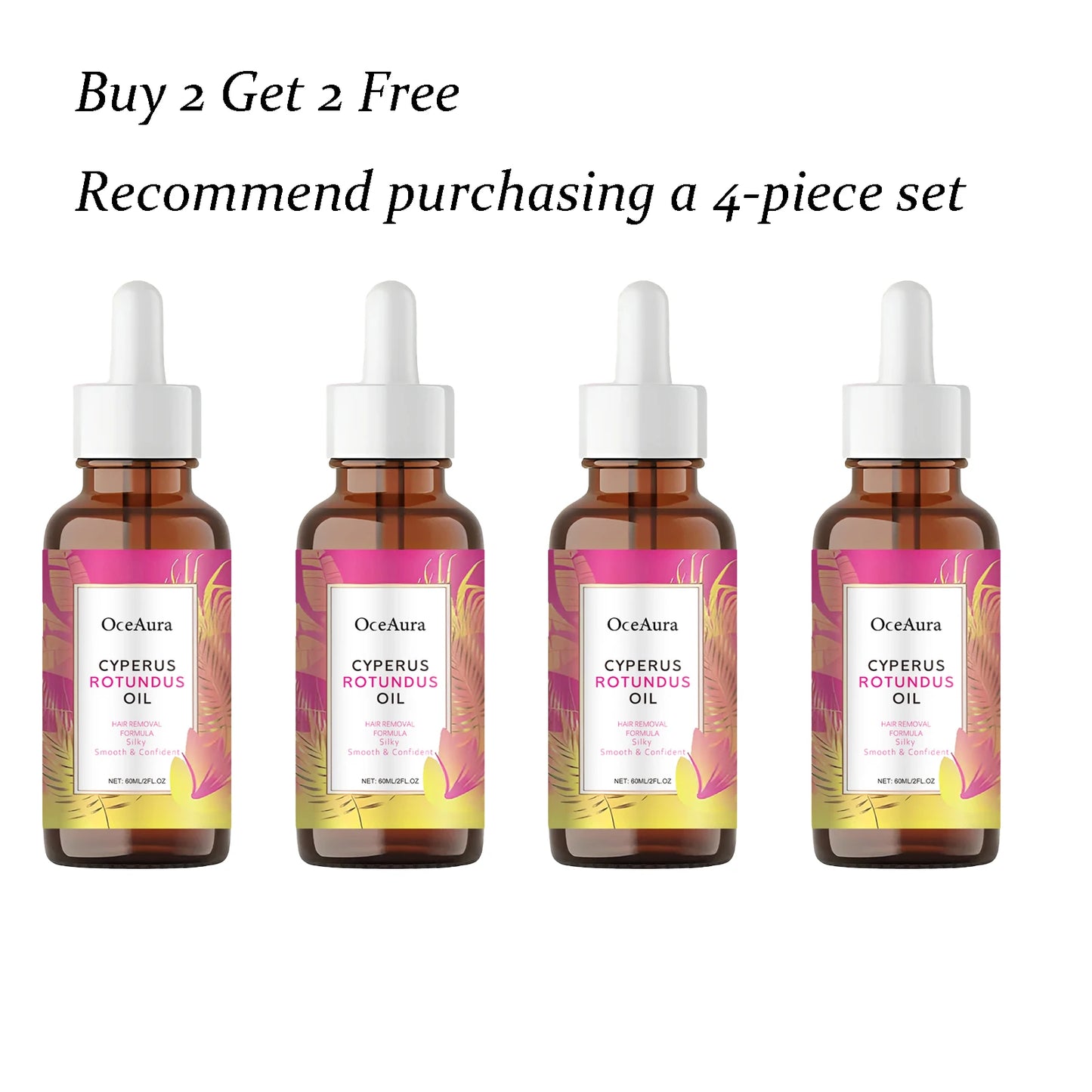 Oceaura Hair Removal Care Oil | Jojoba & Aloe, 60ml