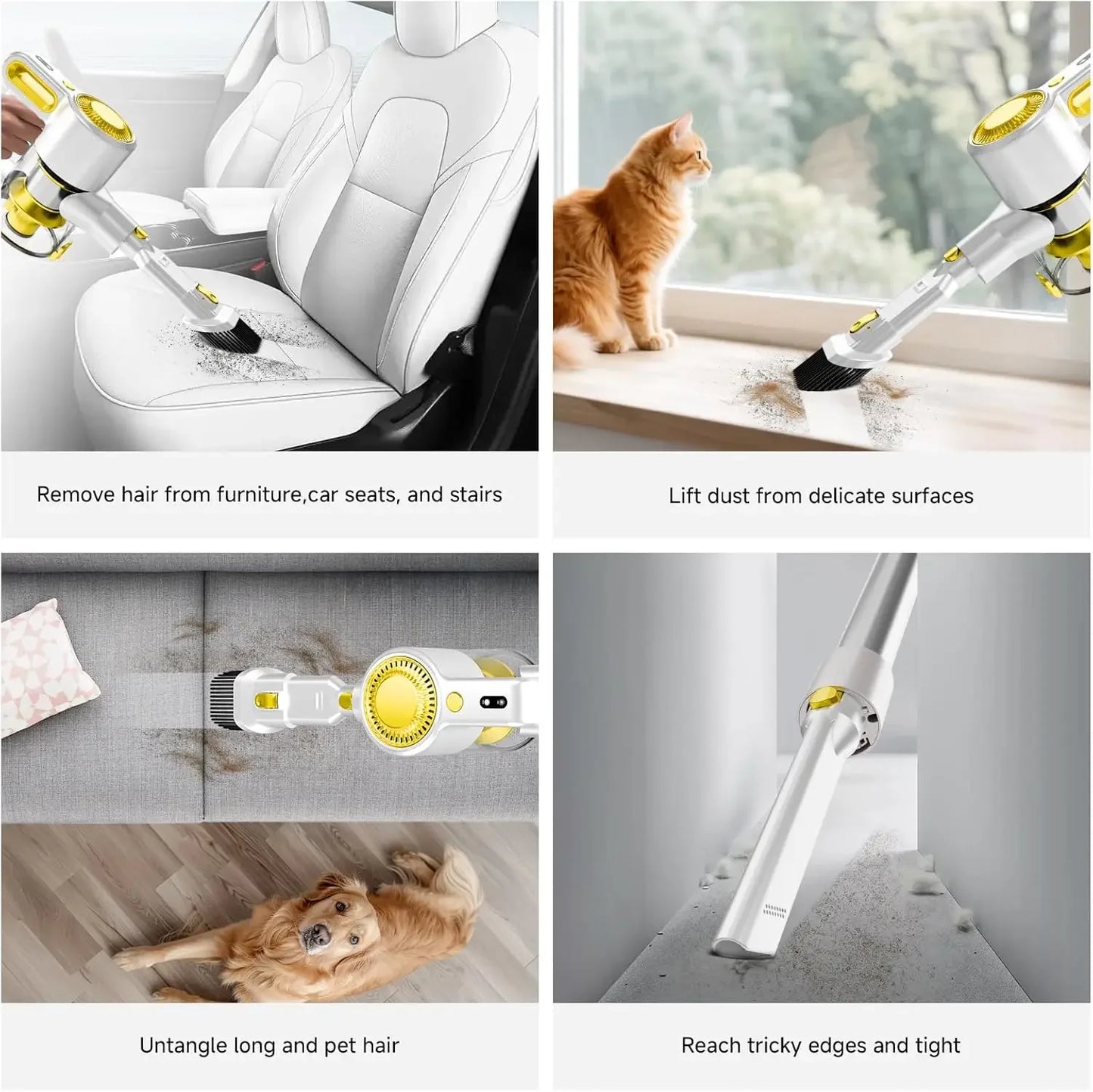 Powerful Cordless Stick Vacuum Cleaner, 6-in-1 Lightweight for Pet Hair and Floors Peaceful Pleasures Health and Wellness