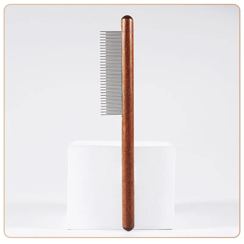Wooden Cat Grooming Comb | Dematting & Massage Brush
