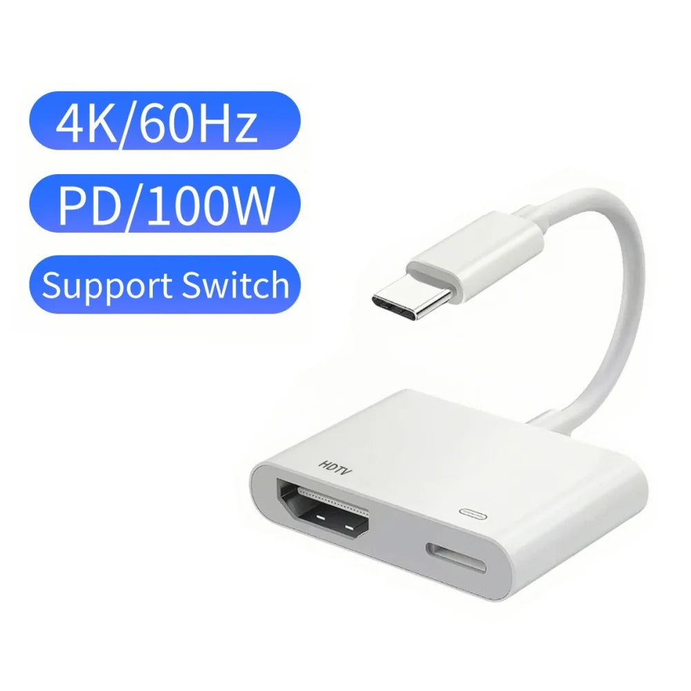 USB-C to HDMI 4K 60Hz Adapter – iPhone, MacBook, Samsung