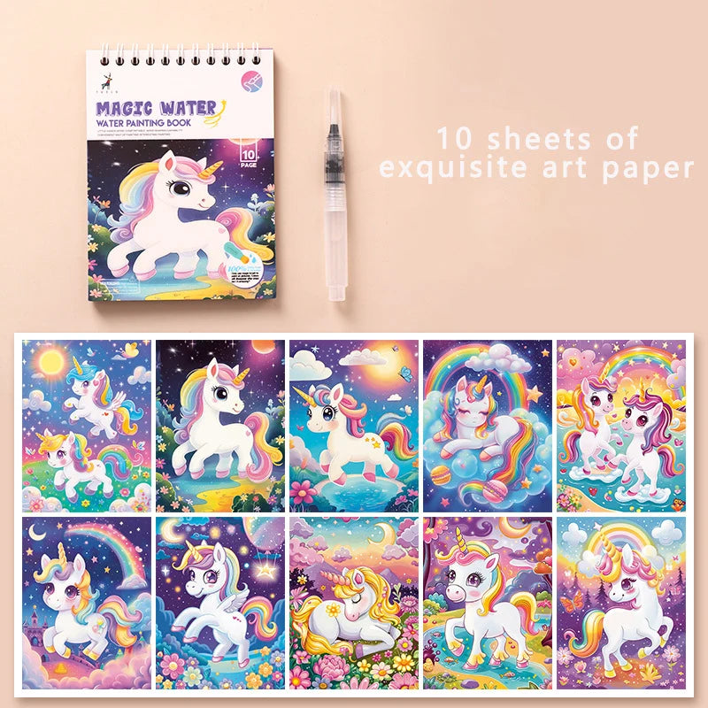 Magical Water Drawing Notebook Repeatedly Graffiti Clear Puzzle