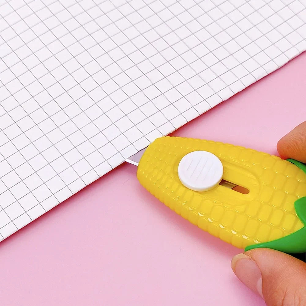Kawaii Corn Mini Letter Opener & Box Cutter | Cute Stationery