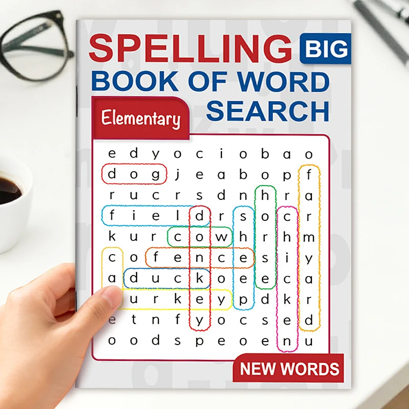 Advanced Elementary Word Search Book 32 Pages Spelling Mixed Words