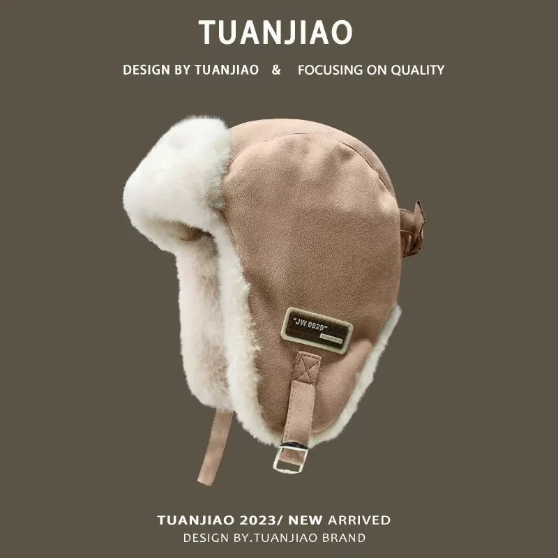 Winter Fleece Lei Feng Hat – Ear Protection Outdoor Cycling Cap
