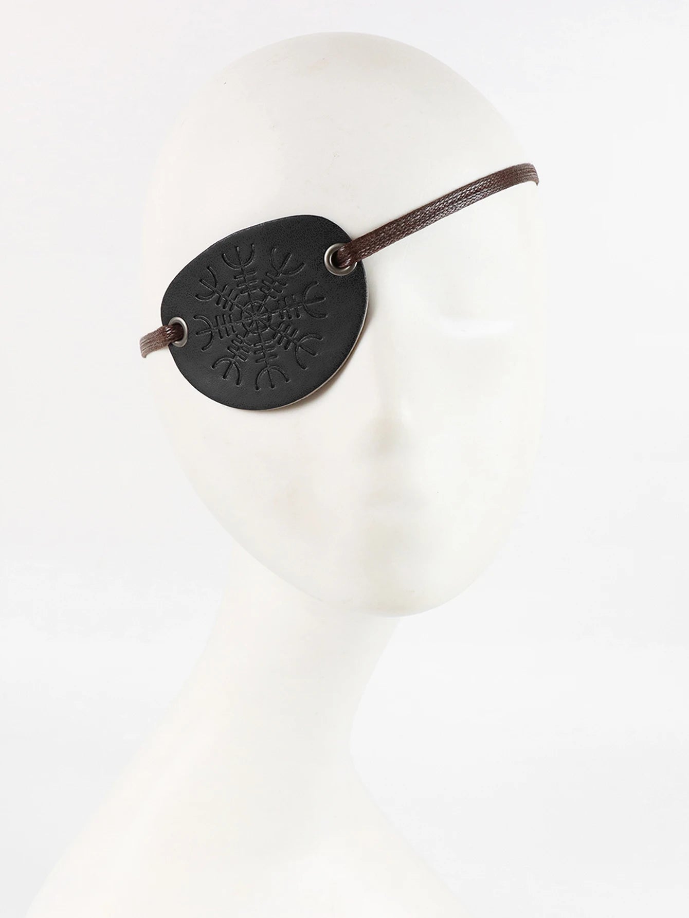 Medieval Steampunk Viking Knight Pirate Vintage Black Faux Leather