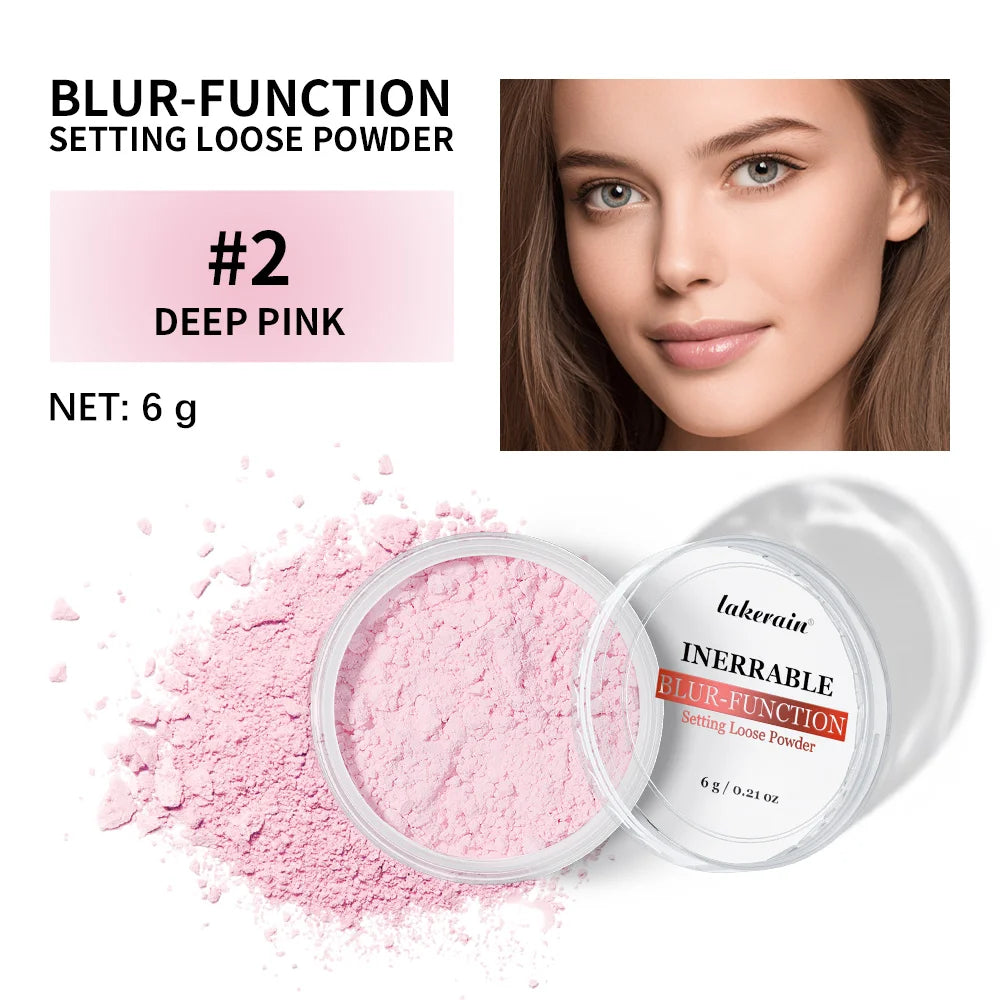 Longwear Loose Setting Powder Blur-fection With Up to 24HRs of Wear Waterproof Oil Control Blurring Face Powder Matte Makeup Peaceful Pleasures Health and Wellness 2deep pink