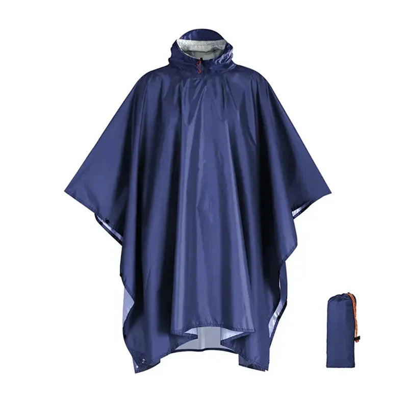 3-in-1 Waterproof Rain Poncho – Hiking, Camping & Travel