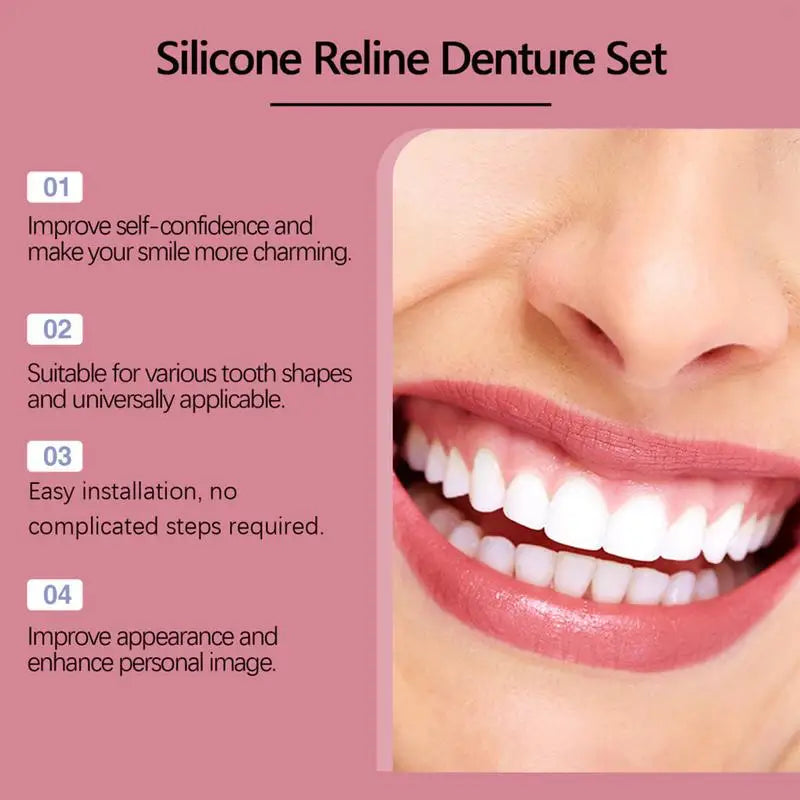 Silicone Denture Relines Kit – Natural, Comfortable Fit