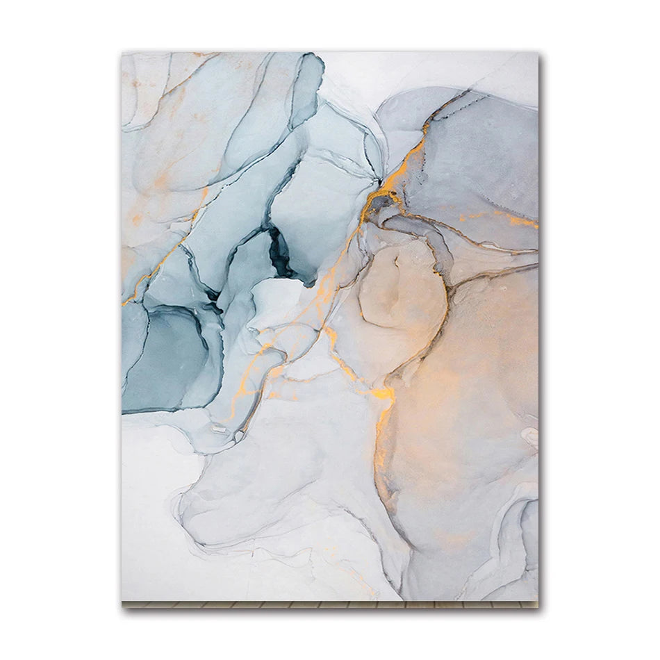 Wall Pictures Geometric Print Living Room Decor Poster Decorative Marble Abstract Canvas Painting Alcohol Ink Posters And Prints Peaceful Pleasures Health and Wellness A0547-01 50x70cm Unframed