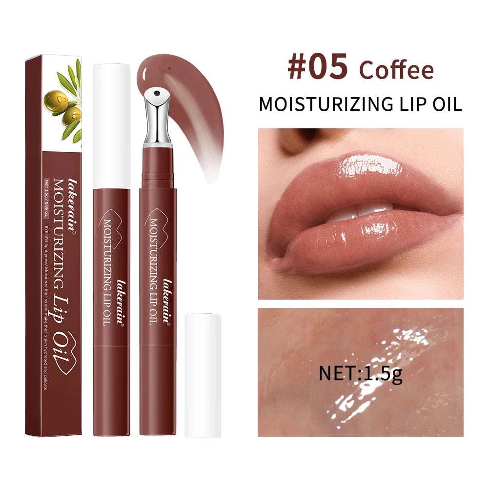 Lakerain Plumping Lip Gloss Hydrating Moisturizing Long Lasting Lip Oil Transparent Lip Tint Daily Lip Care Makeup Cosmetics Peaceful Pleasures Health and Wellness 5Coffee