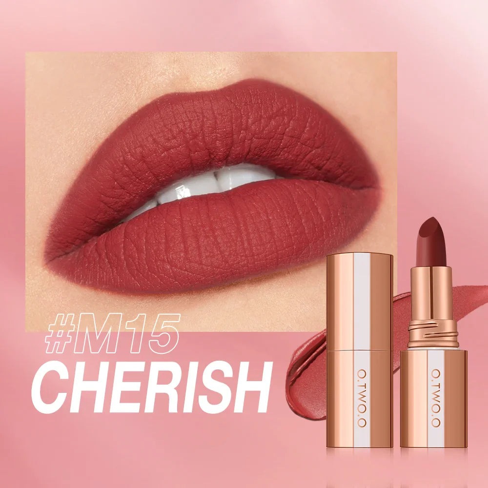 O.TWO.O Matte Velvet Lipstick – Waterproof Long-Lasting Lip Tint