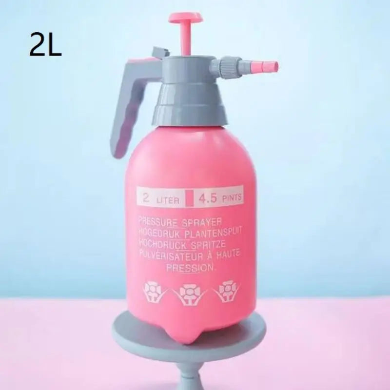 Hand Pressure Water Sprayer Trigger Air Pump Garden Disinfection Sprayers Spray Bottle Home Car Cleaning Sprayer Watering Can Peaceful Pleasures Health and Wellness Pink