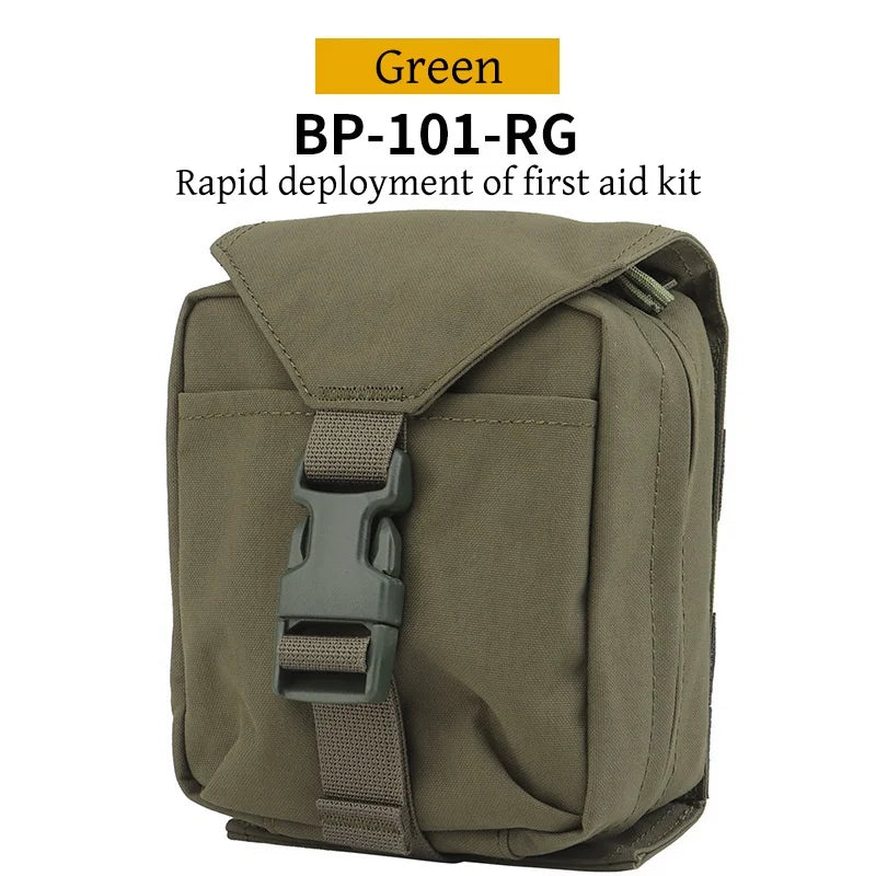 Portable first aid kit hiking first aid kit MOLLE system lock type Peaceful Pleasures Health and Wellness BP-101-RG