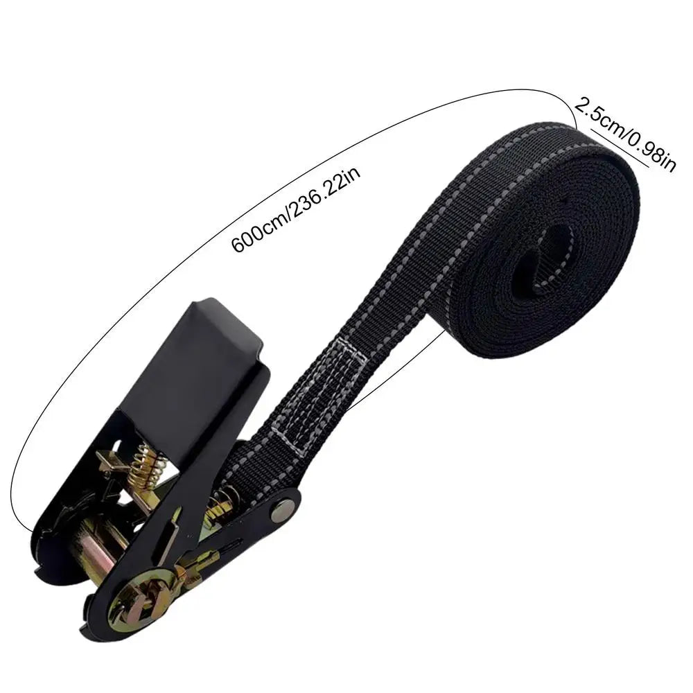 Heavy-Duty Ratchet Tie Down Cargo Strap – 1760lb Load