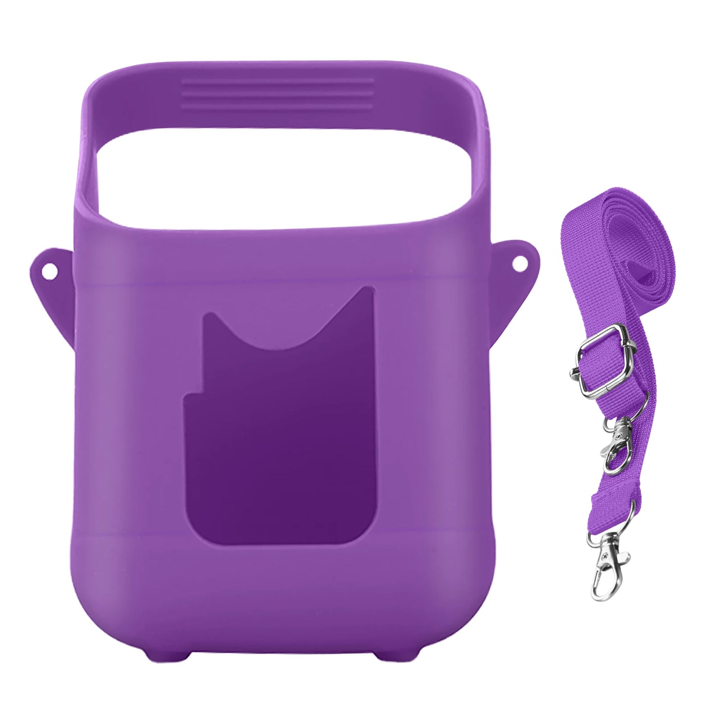 Soft Protective Silicone Sleeve with Carry Handle Shockproof Anti-Slip Protective Cover Compatible for Toniebox 1&2 Audio Player Peaceful Pleasures Health and Wellness PURPLE