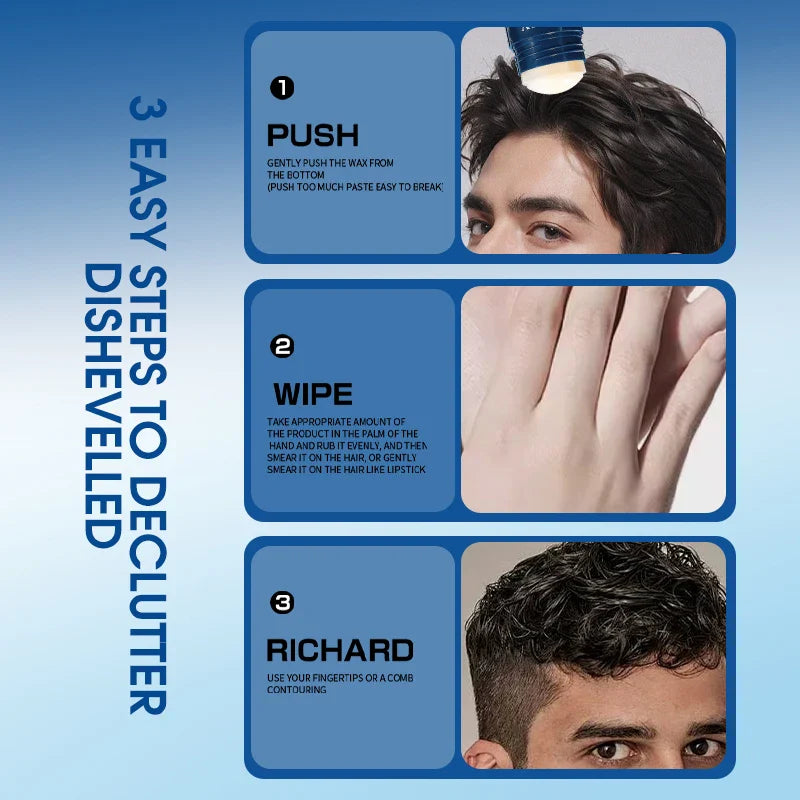 Long-Lasting Hair Wax Stick – Natural Hold, All Hair Types