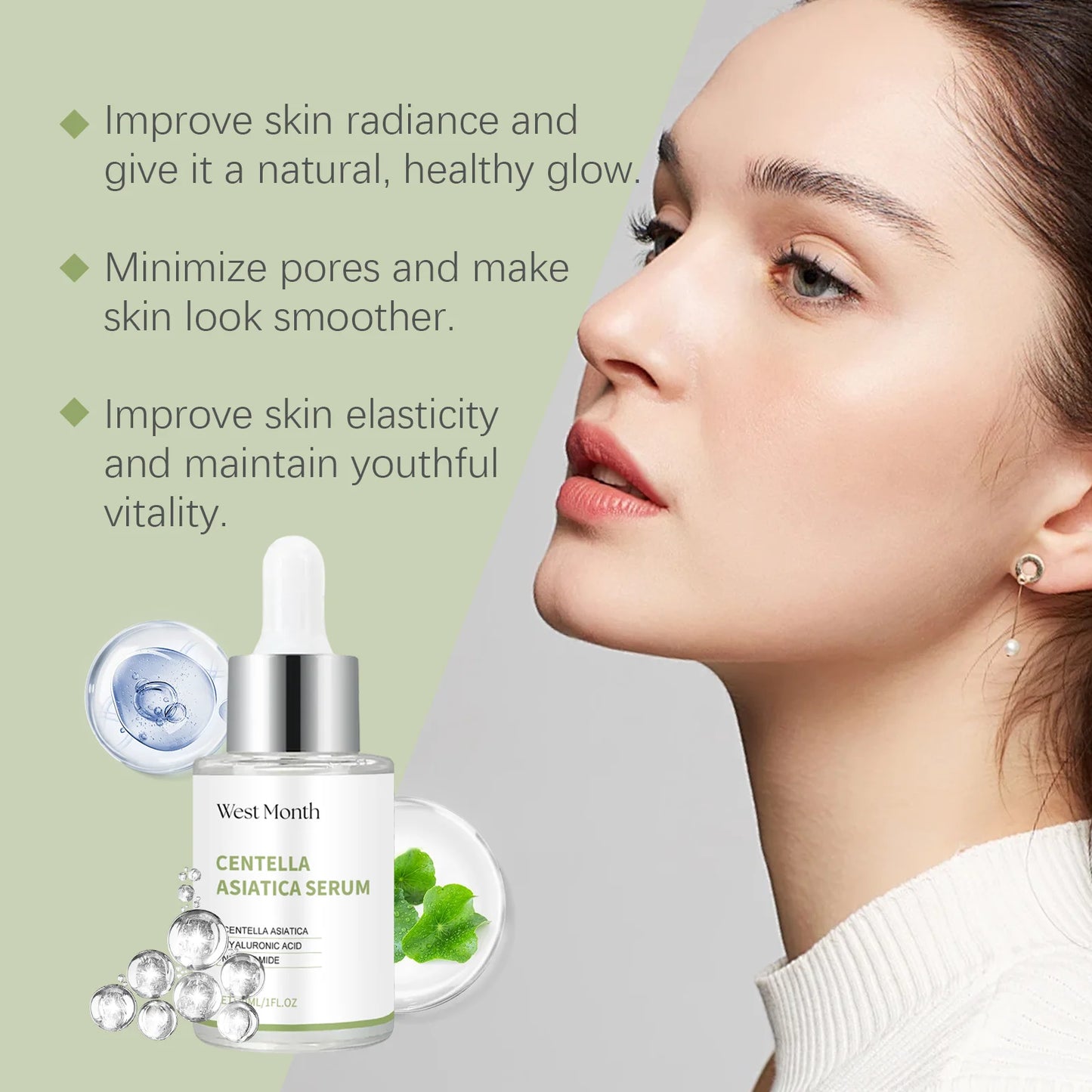 Centella Asiatica Facial Serum | Hydrating, Soothing & Brightening
