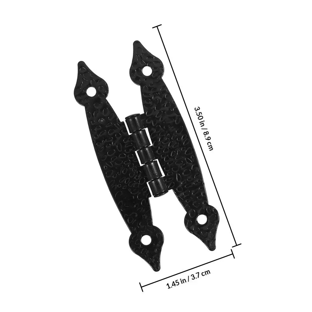 4Pcs Butterfly Cabinet Hinges Decorative Hinges for Kitchen Cupboards Heavy Duty Replacement Hardware Furniture Peaceful Pleasures Health and Wellness Black