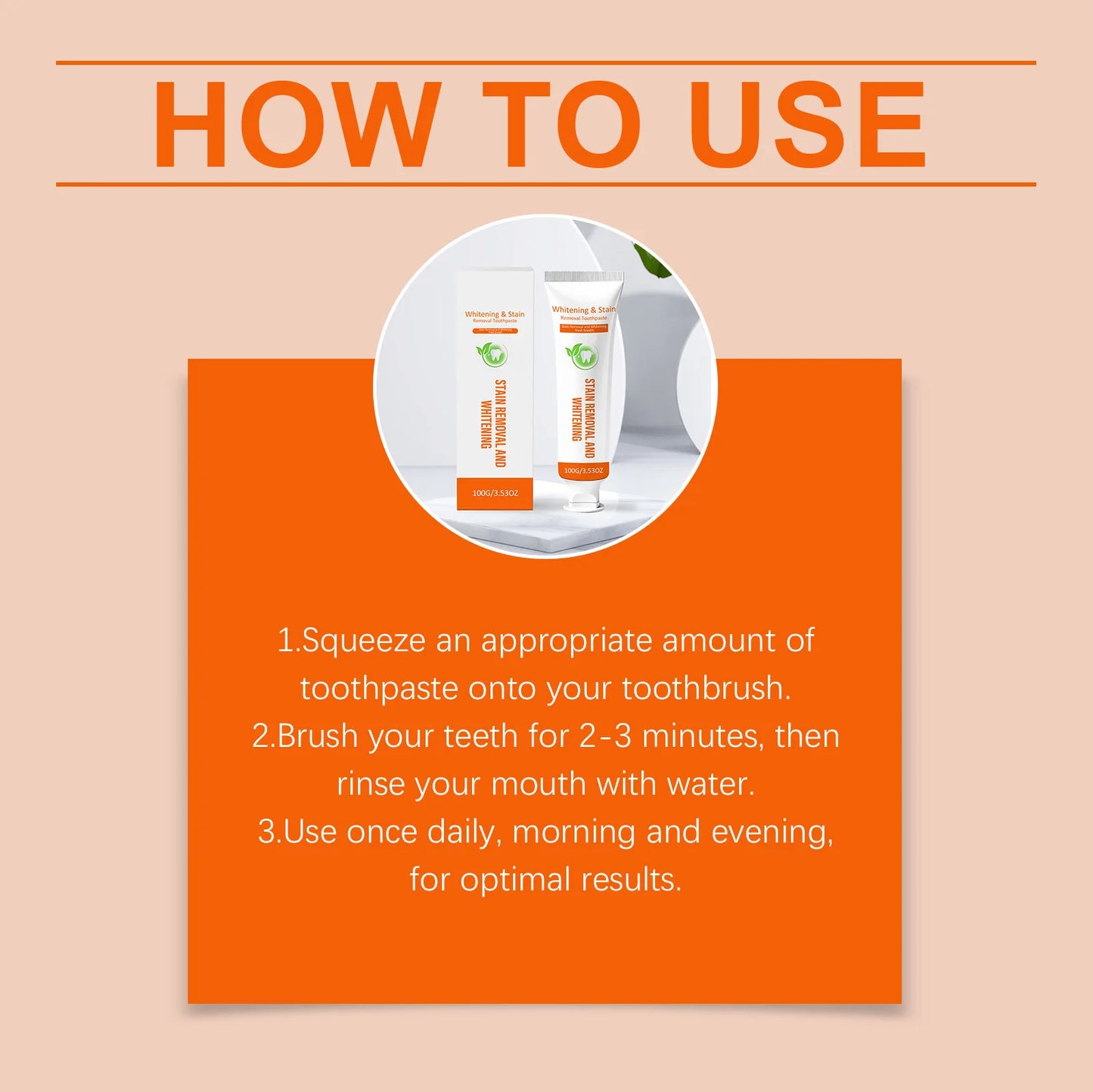 Whitening Toothpaste Eliminate Coffee Tea Stain Soothing Refreshing Brighten Teeth Fresh Breath Inhibit Oral Bacteria Oral Care Peaceful Pleasures Health and Wellness
