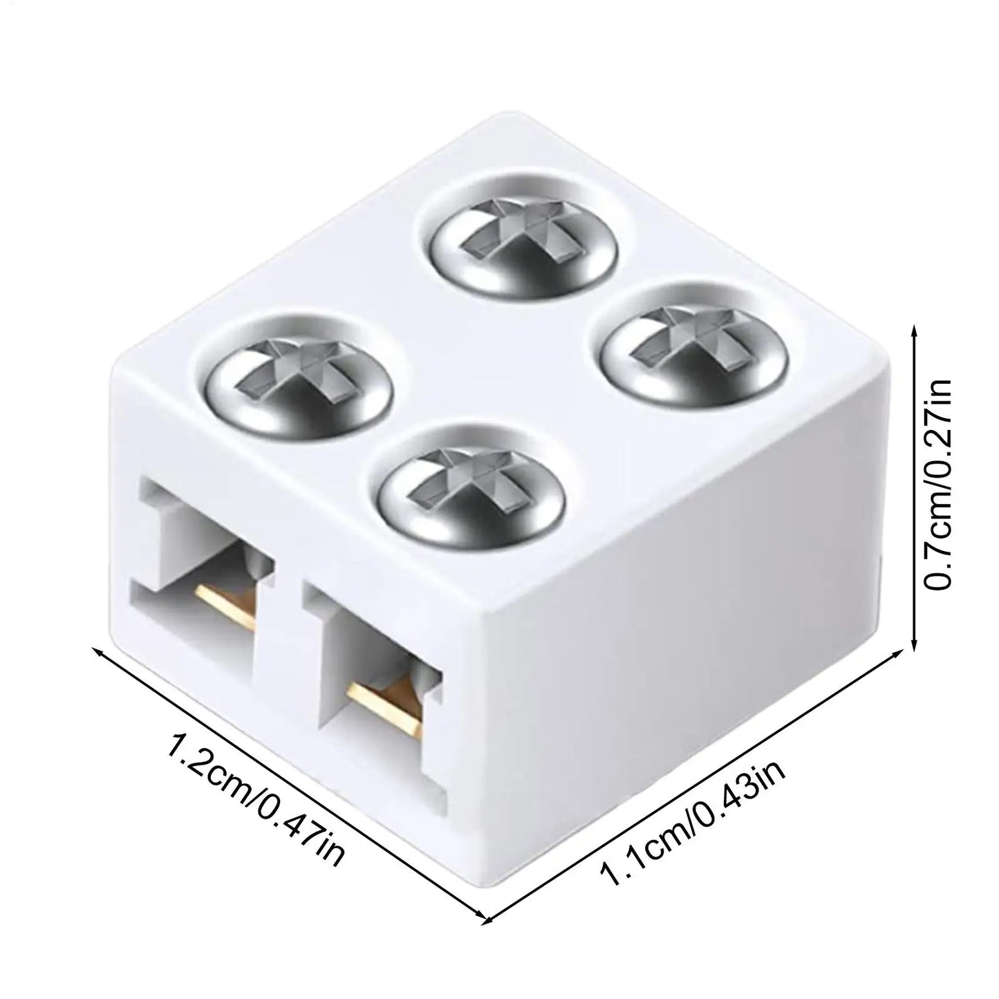 8mm Solderless LED Strip Connector | Single Color Tape Lights LED Strip Connector Peaceful Pleasures Health and Wellness