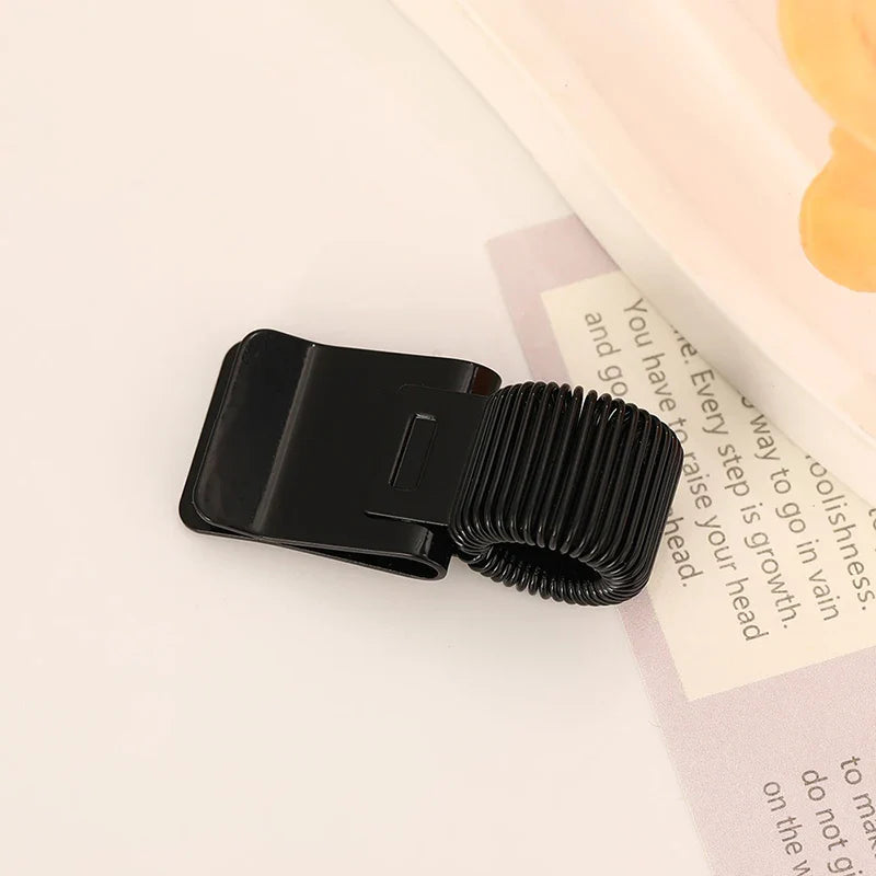 Metal Spring Pen Clip – Gold Retro Notebook Pen Holder