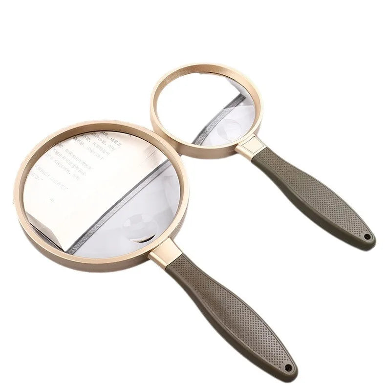 130Mm Handheld Magnifying Glass, High-Definition High Magnification Magnifying Glass, for Elderly People, Large Mirror Peaceful Pleasures Health and Wellness